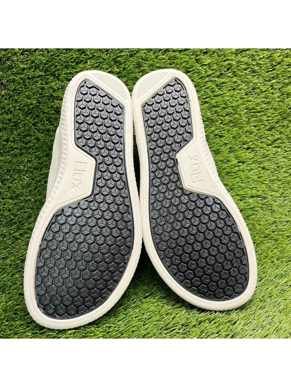 Flux Footwear Adapt Leather Trainer White Mens Size 11 Athletic Shoes Sneakers